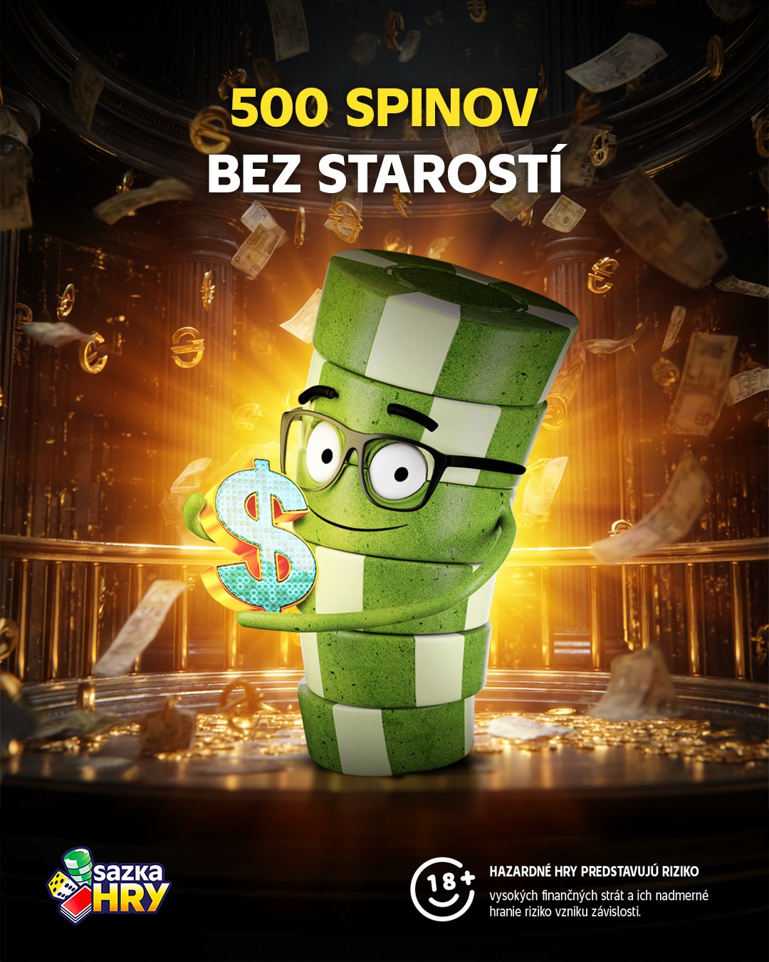 500 spinov bez starostí
